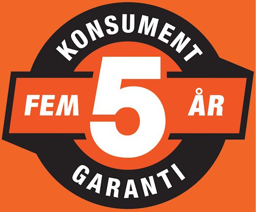 Echo DCS 2500 batteriprodukt 4 5 år Konsument garanti